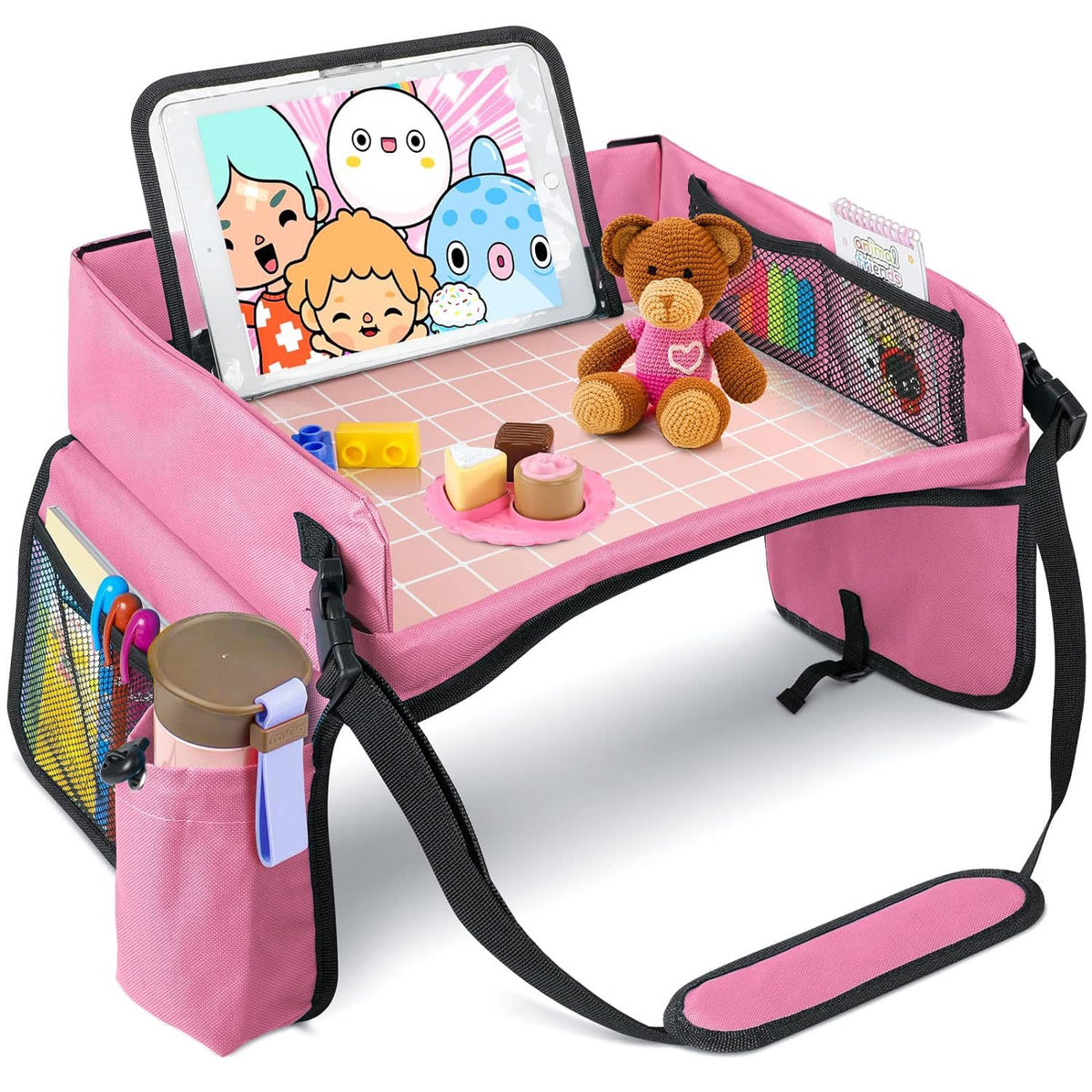 👉 Kids Travel Tray Organizer